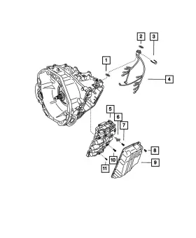 68373823AA MOPAR Transmission Oil Pan Compass