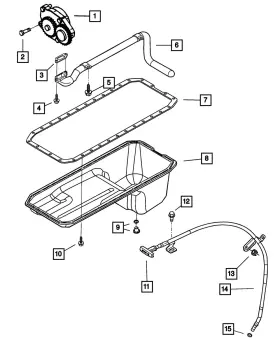 68482549AA MOPAR Engine Oil Pan