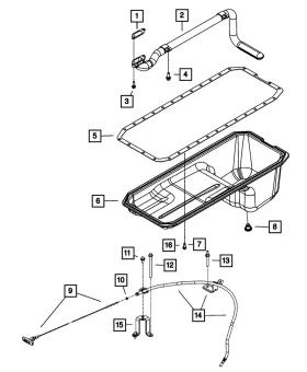 68482552AA MOPAR Engine Oil Pan