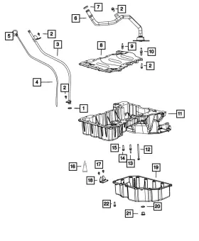 68504392AA MOPAR Oil Pan