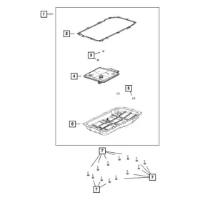 68522534AA MOPAR Gladiator Oil Pan Gasket Jeep