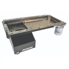 20138 MOROSO Oil Pan Ls Front Sump Swap Spin Filter Gm