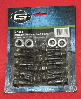 6081 MR GASKET Intake Bolt Nos Kit 396 454