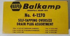4-1270 NAPA Balkamp Tapping Drain Plug Box #3