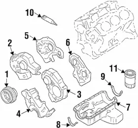 11110-40P10 NISSAN Oil Pan 300ZX