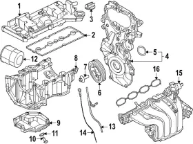 11110-7LG0A NISSAN Upper Oil Pan
