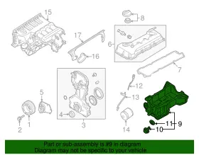 11110-EA01A NISSAN Oil Pan Frontier #2