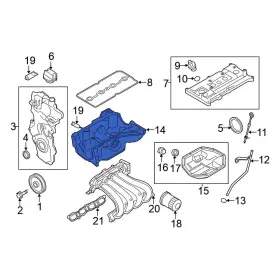 11110CK80C NISSAN OE Upper Engine Oil Pan