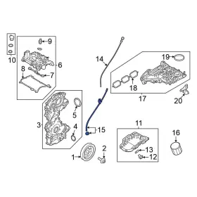 111506RC0A NISSAN OE Engine Oil Dipstick Tube Rogue