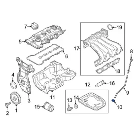 150663HC1A NISSAN OE Engine Oil Dipstick Tube Ring Versa