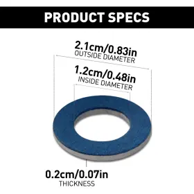 XPD-QCDP-16541 OXILAM Oil Pan Drain Plug Washer Gasket Car #2