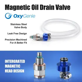 OGA-05 OXYGENIE Oil Drain Valve Magnetic Steel Plug Mess #2