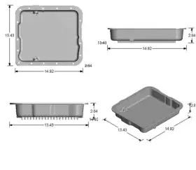 9297 PML Transmission Pan 700R4 4L60E Gm #2