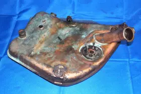 Porsche 90110706510 1965-1971 911 Dry Sump Oil Reservoir Tank Pan Copper Plated Oem Rare
