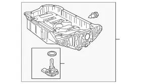 958-107-055-01 PORSCHE Engine Oil Pan Cayenne