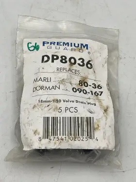 DP8036 PREMIUM GUARD Engine Oil Drain Plugs Volvo