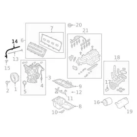 53021322AG RAM OE Engine Oil Dipstick Tube 2500