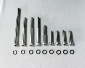 Rodspeedracing Rodbs6707567 Small Block Ford 289 302 351w Sbf Water Pump Bolts Passenger Inlet Stainless Kit