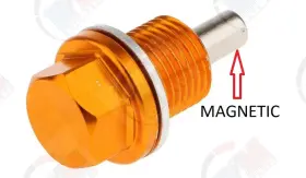ADP541GLD RPM Anodized Magnetic Oil Drain Plug Ford Jeep