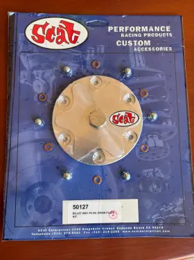 6061-T6 SCAT Nos Billet Oil Drain Plate Kit
