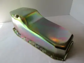 7443Z SPC Block Zinc Oil Pan Passenger Dip 305 350 Chevy