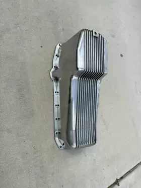2407100 SPEEDWAY MOTORS Block Oil Pan Finned Design Chevy #2