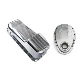 Speedway Motors 9102653 1955-79 Small Block Fits Chevy Aluminum Oil Pan And Timing Cover