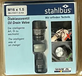 SB-210311-S-NA STAHLBUS Engine Oil Drain Plug Valve