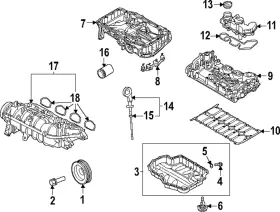 05E-103-603-A VOLKSWAGEN Upper Oil Pan