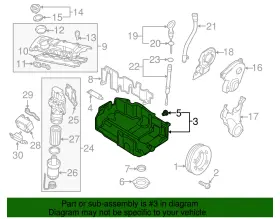 06F-103-601-J VOLKSWAGEN Oil Pan #2