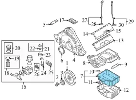 07Z103601AP VOLKSWAGEN Tdi Lower Engine Oil Pan Sump Vw #3