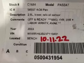 311-58557A VOLKSWAGEN Oil Pan Lower Sensor Passat #3