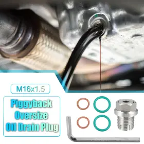 718844583961 X-AUTOHAUX Piggyback Oil Drain Plug Pan Thread