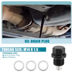 723115297034 X-AUTOHAUX Car Engine Oil Drain Plug Washer Set