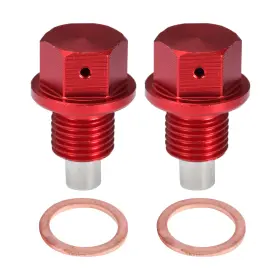 723115454703 X-AUTOHAUX Set Oil Drain Plug Alloy Washer Car