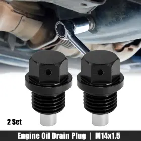 723115454970 X-AUTOHAUX Set Oil Drain Plug Alloy Washer Car