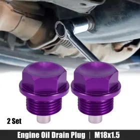 723115455120 X-AUTOHAUX Set Oil Drain Plug Alloy Washer Car