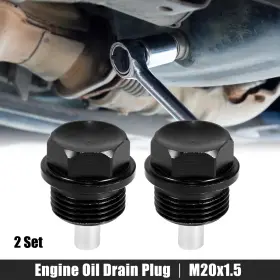 723115455212 X-AUTOHAUX Set Oil Drain Plug Alloy Washer Car