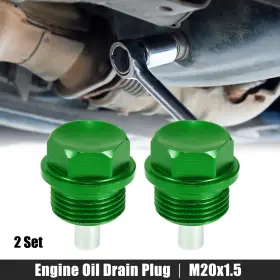 723115455236 X-AUTOHAUX Set Oil Drain Plug Alloy Washer Car