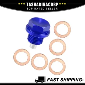 726215386783 X-AUTOHAUX Oil Drain Plug Magnetic Sump Nut Bolt