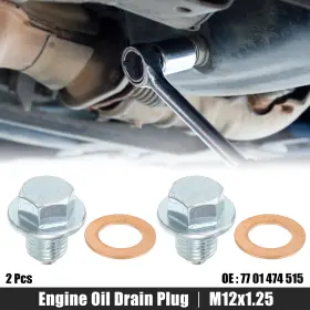 77-01-474-515 X-AUTOHAUX Engine Oil Drain Plug Screw Seal