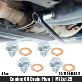 77-01-474-515 X-AUTOHAUX Engine Oil Drain Plug Screw Seal