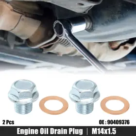 90409376 X-AUTOHAUX Engine Oil Drain Plug Screw Seal Ring