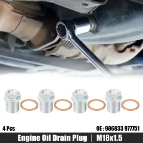 986833 X-AUTOHAUX Engine Oil Drain Plug Screw Seal Ring Tone