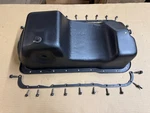 87-93 Ford Mustang Factory Double Sump Oil Pan W/ Brackets & Hardware Oem 5.0l. Fixed Price $127.49.