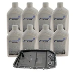 Oem Zf Oil Pan And Filter Kit With 8l Auto Trans Fluids For Jaguar Xf S-type. Fixed Price $219.95.