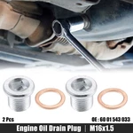 2 Pcs M16x1.5 Engine Oil Drain Plug Screw With Gasket For Nissan Silver Tone. Fixed Price $10.74.