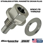 B2 Blackworks Racing Usa Stainless Steel Magnetic Oil Drain Plug Washer M12x1.75. Fixed Price $24.88.