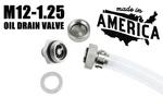 Compact Stainless Steel Quick Oil Drain Valve Plug M12x1.25 Fits Nissan Pontiac. Fixed Price $49.99.
