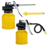 Junchi 2-pack Metal Yellow Pump Oil Can With 3 Spouts. Fixed Price $18.90.